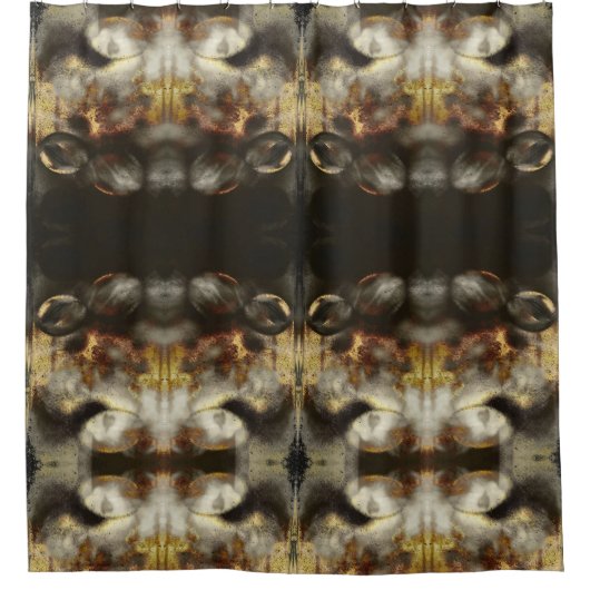 Gold- und Silbersternstaubeffekt Duschvorhang (Vorderseite)