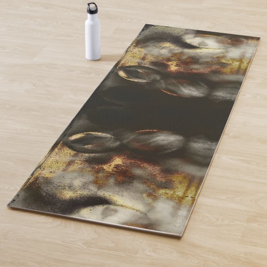 Gold- und Silbersternstaubeffekt Yogamatte (Beispiel)