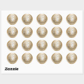 Gold und Silver Celtic Damask Umschlag Aufkleber (Blatt)