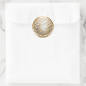 Gold und Silver Celtic Damask Umschlag Aufkleber (Tasche)