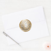 Gold und Silver Celtic Damask Umschlag Aufkleber (Umschlag)