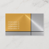 Gold und Silver Luxury Metall Visitenkarte (Rückseite)