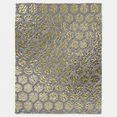 Gold und Silver Luxus Design Fleecedecke (Vorderseite)