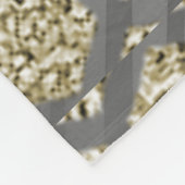 Gold und Silver Luxus Design Fleecedecke (Ecke)