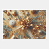Gold und Silver Metallic Polka Dots Weihnachten Geschenkpapier Set (Vorderseite 3)