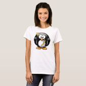 Gold und Silver Ribbon Pinguin T-Shirt (Vorne ganz)