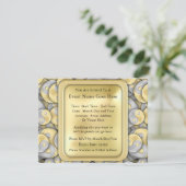 Gold und Silver Yin und Yang Einladung (Stehend Vorderseite)