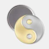 Gold und Silver Yin und Yang Magnet (Vorderseite/Rückseite)