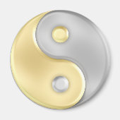 Gold und Silver Yin und Yang Magnet (Vorne)