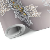 Gold und Slide Lacy Geschenkpapier (Rolleneckpunkt)