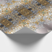 Gold und Slide Lacy Geschenkpapier (Ecke)