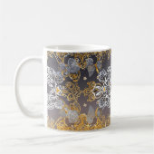Gold und Slide Lacy Kaffeetasse (Links)