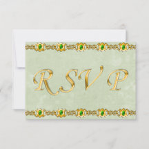 Gold- und Smarald-Jewel-Hochzeit