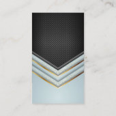 Gold und Speckled Luxury Geometric Visitenkarte (Rückseite)