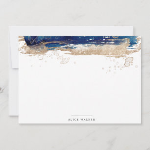 Gold und Stationierungskarte für den Küstenstrand Mitteilungskarte