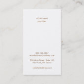 Gold und Türkis Circle Sun Orange Visitenkarte (Rückseite)