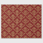 Gold und Vintage Damaskus Geschenkpapier (Flach)