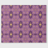 Gold und Violette Geschenkpapier (Flach)