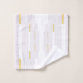 Gold und Weiß Badhandtuch Set (Waschlappen)