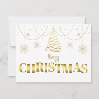 Gold und weiß einfache funkeln Weihnachten 