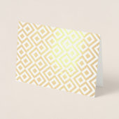 Gold und Weiß Folienkarte (Vorderseite)