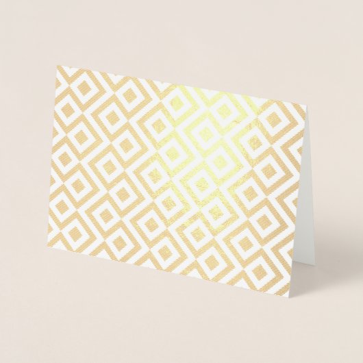 Gold und Weiß Folienkarte (Vorderseite)
