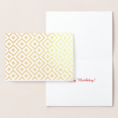 Gold und Weiß Folienkarte (Anzeige)