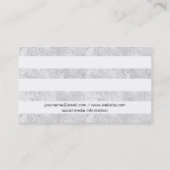 Gold und Weiß | Luxus Visitenkarte (Rückseite)