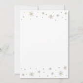 Gold und Weiß | Modern Chic 60. Geburtstagsparty Einladung (Rückseite)