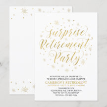 Gold und Weiß | Modern Surprise Retirement Party