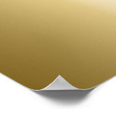 Gold und Weiß Poster (Ecke)