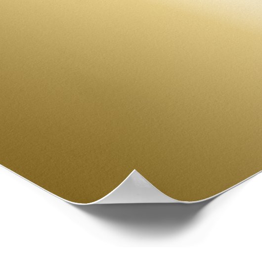 Gold und Weiß Poster (Ecke)