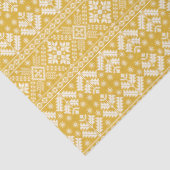 Gold und Weiß Weihnachtsmesse Isle Pattern Seidenpapier (Ausschnitt)