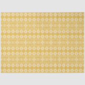 Gold und Weiß Weihnachtsmesse Isle Pattern Seidenpapier (Vorderseite)