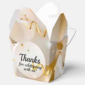 Gold und Weißballons holen Party ab Geschenkschachtel (Geöffnet)