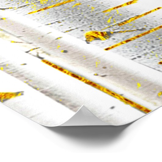 Gold- und Weißbuchtenwald Poster (Ecke)