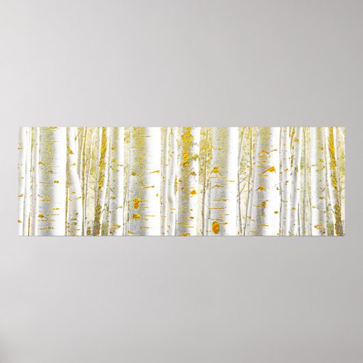 Gold- und Weißbuchtenwald Poster (Vorne)