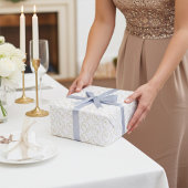 Gold und Weiße Braut und Groom Mit Monogramm Geschenkpapier