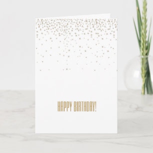 Gold und weiße Glitzern Karte