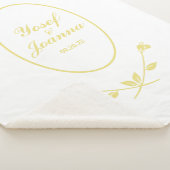 Gold und Weiße Hochzeit Sherpadecke (3/4)