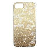 Gold und Weiße Imitate Blumenlatte Case-Mate iPhone Hülle (Rückseite)