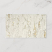 Gold und Weiße Kirchenpfleger - Visitenkarte (Rückseite)