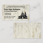 Gold und Weiße Kirchenpfleger - Visitenkarte (Vorne/Hinten)