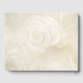 Gold und Weiße Rosen Candlelight Gästebuch (Rückseite)