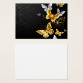 Gold und weiße Schmetterlinge (Vorne & Hinten)