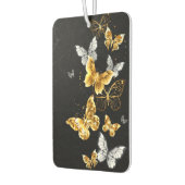 Gold und weiße Schmetterlinge Autolufterfrischer (Links)