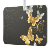 Gold und weiße Schmetterlinge Autolufterfrischer (Links)