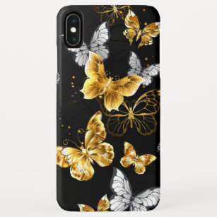 Gold und weiße Schmetterlinge Case-Mate iPhone Hülle