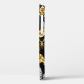 Gold und weiße Schmetterlinge Case-Mate iPhone Hülle (Rückseite / Links)