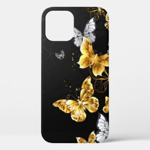 Gold und weiße Schmetterlinge Case-Mate iPhone Hülle